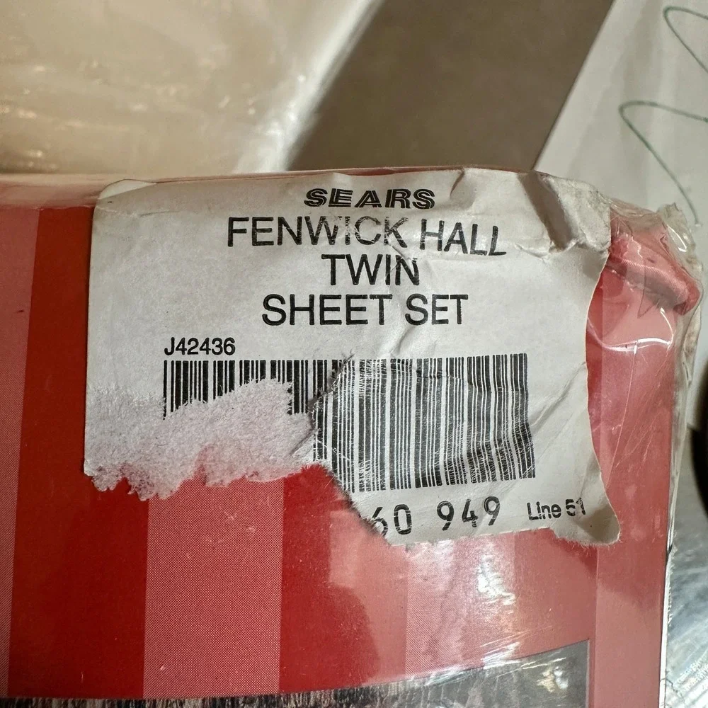 VTG Sears Blouson Fenwick Hall‎ Floral Washable No-Iron Sheet Set 80s Romantic
